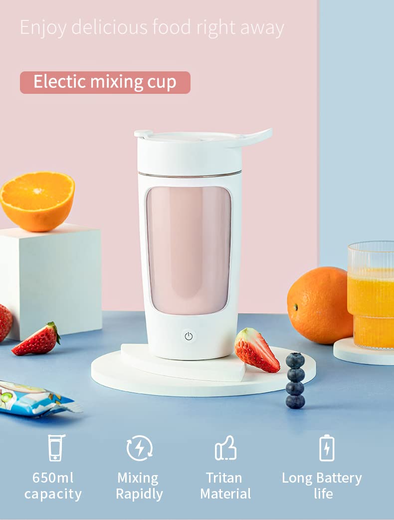 daasigwaa electric shaker bottle Tritan body highlights a durable, BPA-free design for daily use.