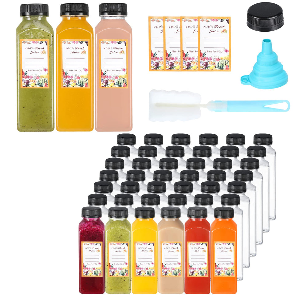 Dabacc 12oz clear bottle pack, versatile set for storing beverages on the go.