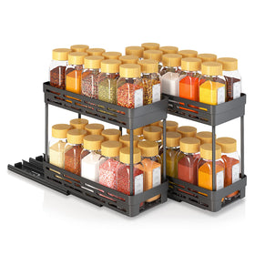 DABIGE 2-pack spice rack system declutters and maximizes storage