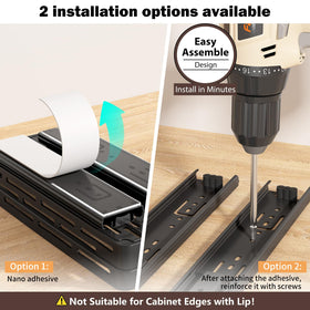 DABIGE spice rack slide-out mechanism with smooth ball-bearing rails