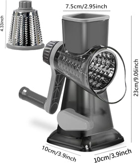 Dachenus cheese grater used on cheese and vegetables for toppings