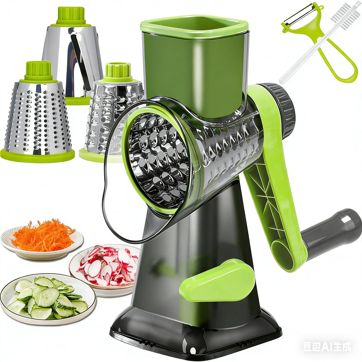Dachenus rotary cheese grater with suction base for stable grating