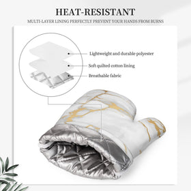 DADABULIU heat-resistant mitts demonstrate safe handling of hot cookware