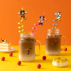 DaeSichi Mickey party favors straw pack enhances celebration drinks