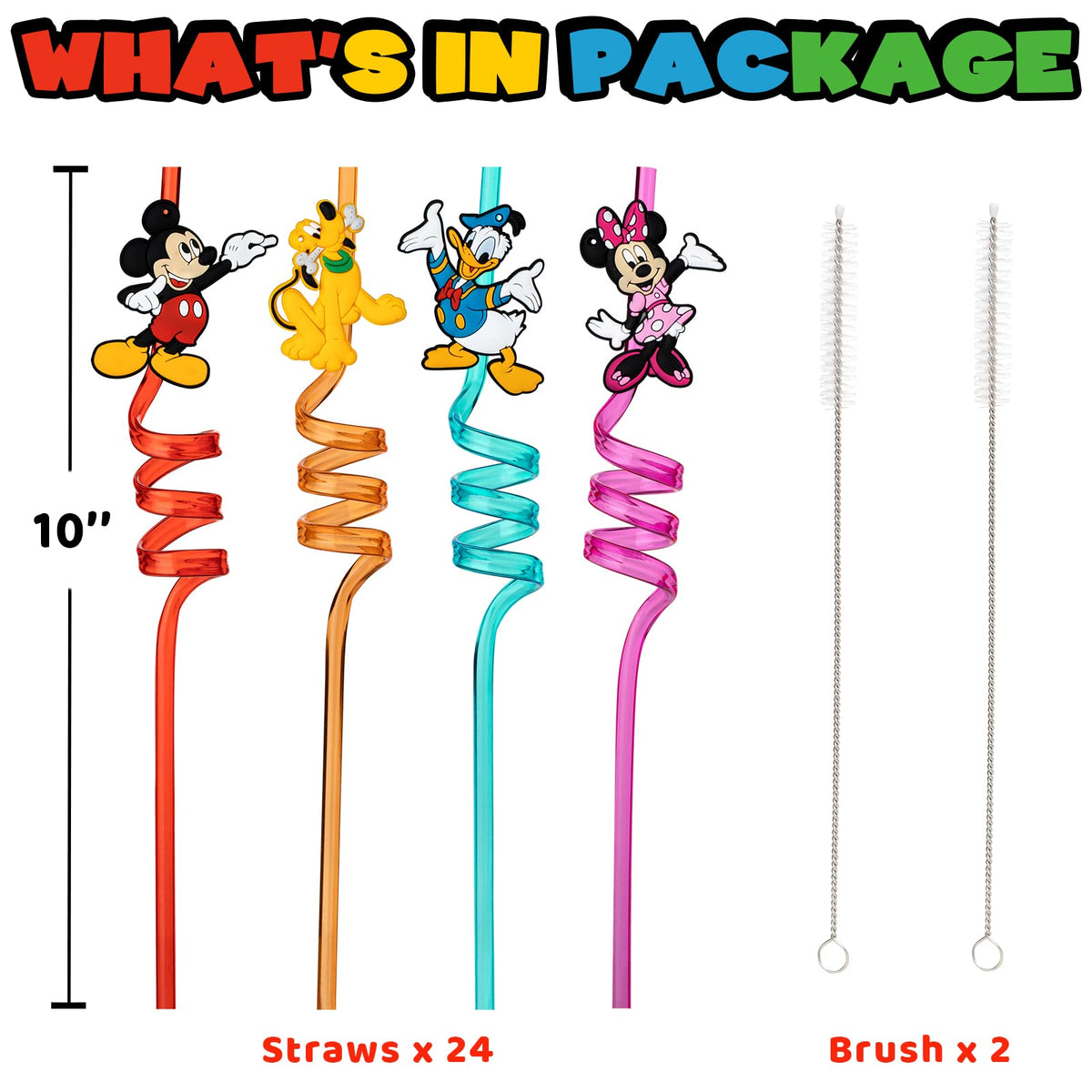 DaeSichi Mickey straw designs in eight patterns for festive celebrations