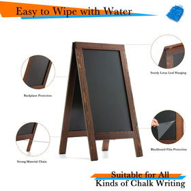DAHAPYBOO chalk board sign outdoors, sturdy base supports clear promotions.
