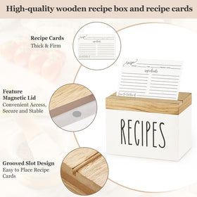 Dahey six-divider set helping categorize recipes by type or course.
