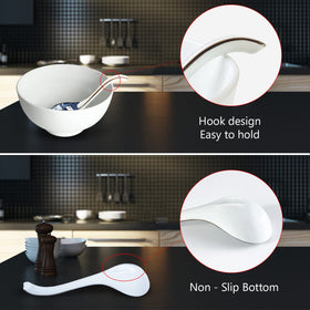 DAHO GOMSU ceramic spoon is dishwasher safe for simple cleanup after dining