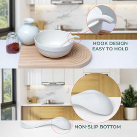 DAHO GOMSU ramen spoon in action for effortless broth access