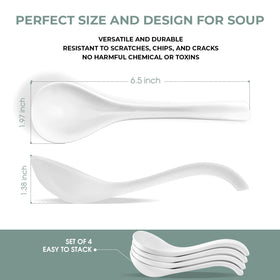 DAHO GOMSU spoon with non-slip bottom for steady soup sipping