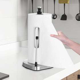 Dailyart weighted base with non-slip pads keeps the roll steady on counters