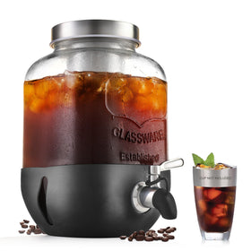 DailyBrew cold brew pitcher with spigot for easy, mess-free pouring