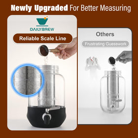 DailyBrew filter with ground-measure line for precise dosing