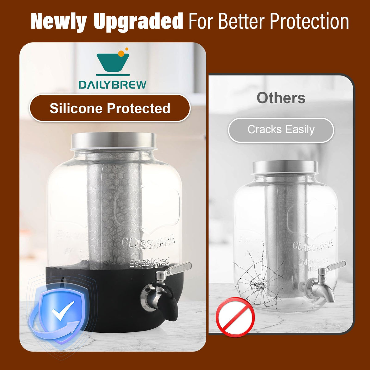 DailyBrew spigot test pour demonstrating reliable dispensing