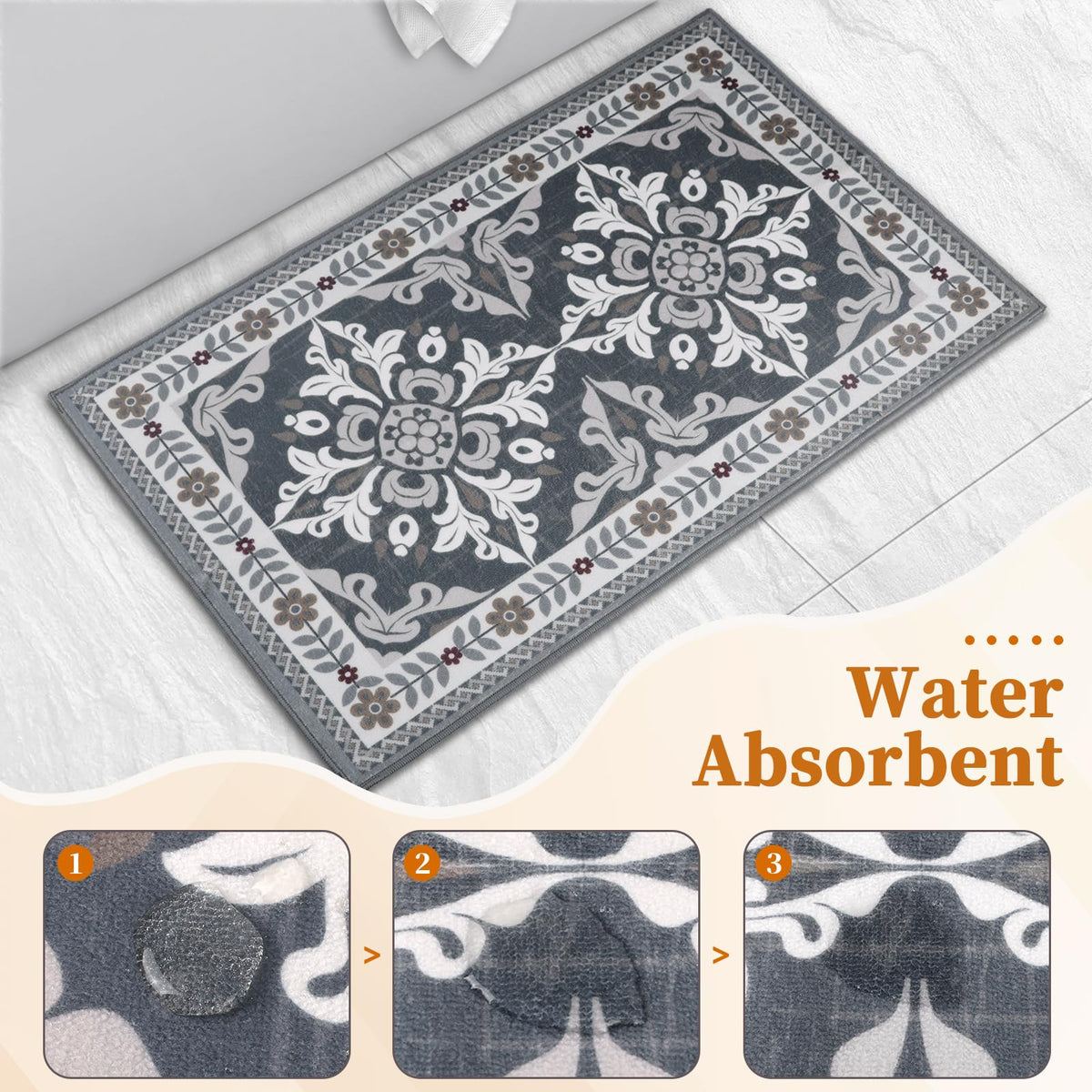 DailyCuddles edge-cuffed design keeps rug edges flat for a neat look.