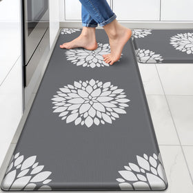 DailyCuddles kitchen mat 17x30 grey provides cushioned support for daily cooking