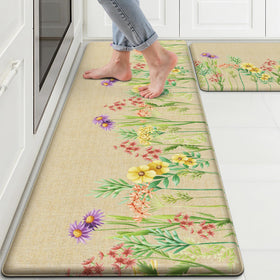 DailyCuddles 17x47 kitchen mat cushions feet during long cooking sessions.