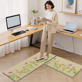 DailyCuddles kitchen mat easy-clean surface wipes down quickly after meals.