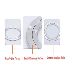 Dailydanny lazy Susan base 10 mm thick for sturdy rotation.