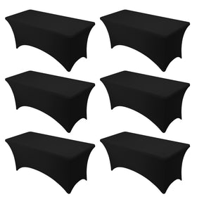Dailyset 6-pack tablecloth stack ready for quick, professional event setup.