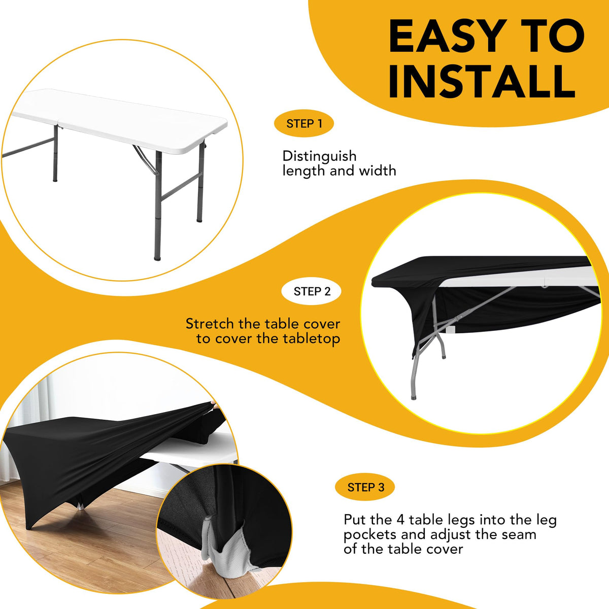 Dailyset oeko-tex-certified-material ensures safer, eco-friendly table covers.