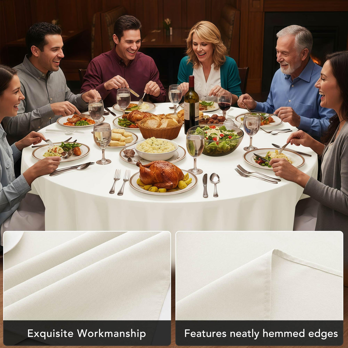 Dailyset stain-resistant polyester texture indicating durability and easy cleanup