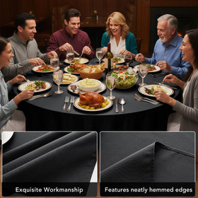 Dailyset washable table covers simplify cleanup after parties and gatherings.