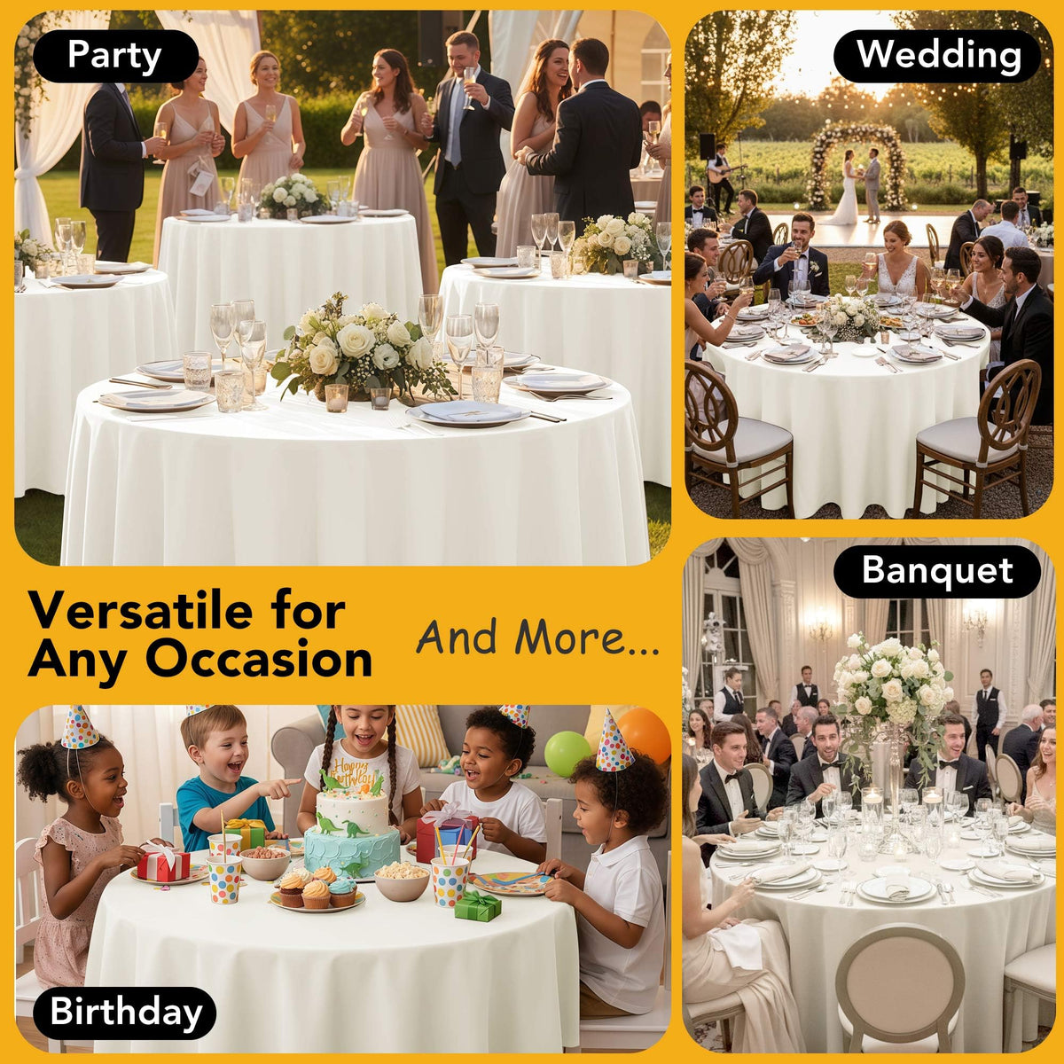 Dailyset weddings and banquets setup showcasing versatile styling