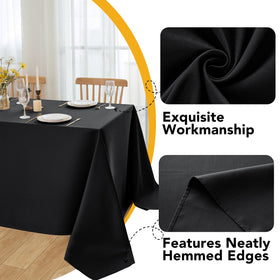 Dailyset machine-washable tablecloth enables quick cleanup after gatherings.