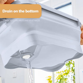 Daimix collapsible dish pans ideal for camping or travel washing stations.