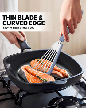 DaiRen Kitchen heat-resistant spatula endures high heat without warping.
