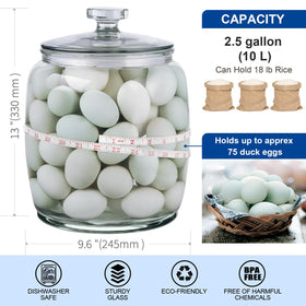 Daitouge storage jar for dry goods like cereal or pasta.
