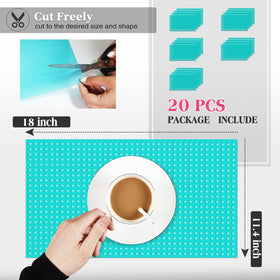 Daixers fridge mats EVA waterproof material for easy cleaning.