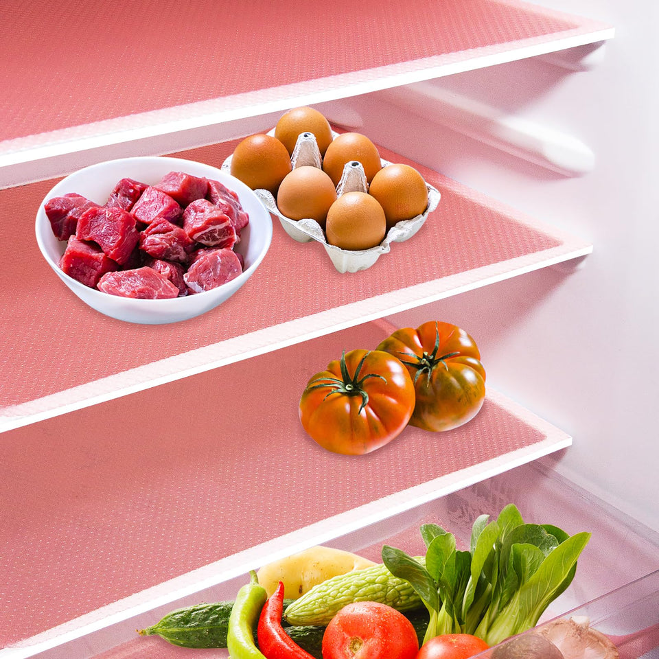 Daixers fridge mats pack protecting shelves from spills and drips