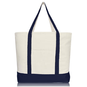 DALIX tote front pocket open; convenient organizer for essentials