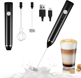 Dallfoll milk frother handheld with foaming action for café-style drinks at home.