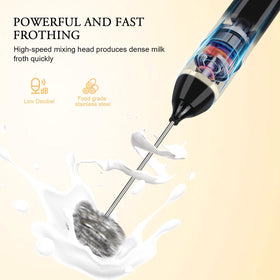 Dallfoll usb charging to indicate cordless operation for quick milk frothing.