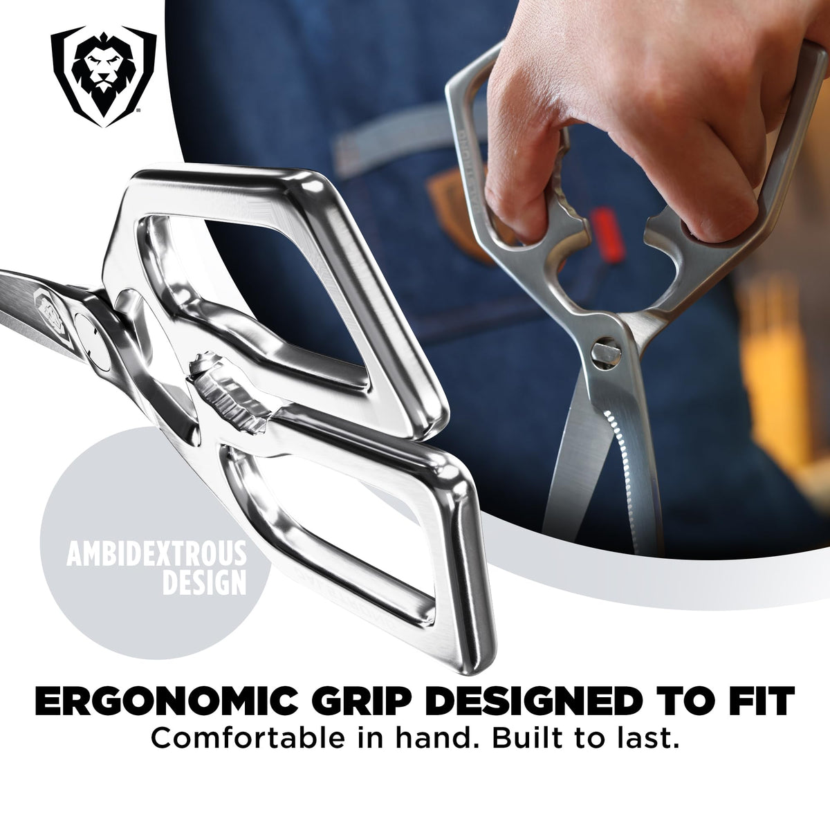 Dalstrong integrated nut and shell cracker built into the handle