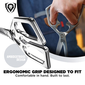 Dalstrong integrated nut and shell cracker built into the handle