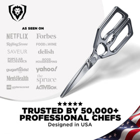 Dalstrong single-piece steel handle provides enduring strength and durability
