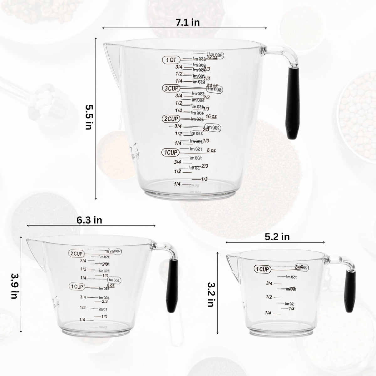 Dalup 32oz cup depicted in nested storage view for space-saving organization