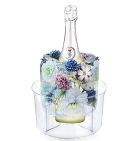 DamonLight ice molds with a clear bucket create an elegant centerpiece for parties.