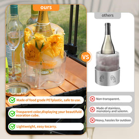 DamonLight wine bottle chiller keeps drinks cool during celebrations.