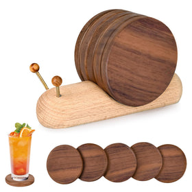 Damuzhi snail coaster storage keeps coasters organized on a table.