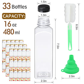 DANALLAN BPA-free clear bottle with caps for safe, transparent storage.