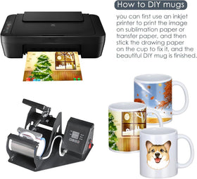 DANALLAN dishwasher-safe sublimation mugs for convenient daily use.