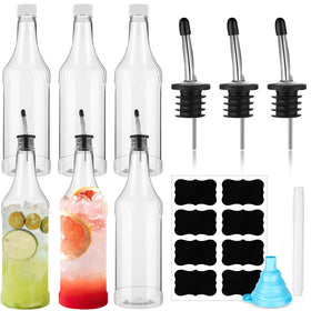 Dandat 32 oz long-neck bottle with pourer for precise pouring.