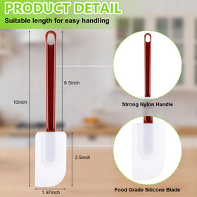 Dandat heat-resistant spatula up to 500°F for safe scraping