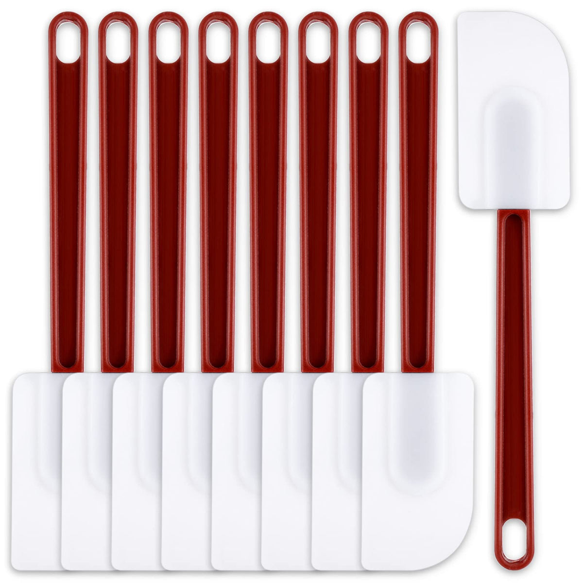 Dandat 9-piece silicone spatula set for versatile kitchen tasks