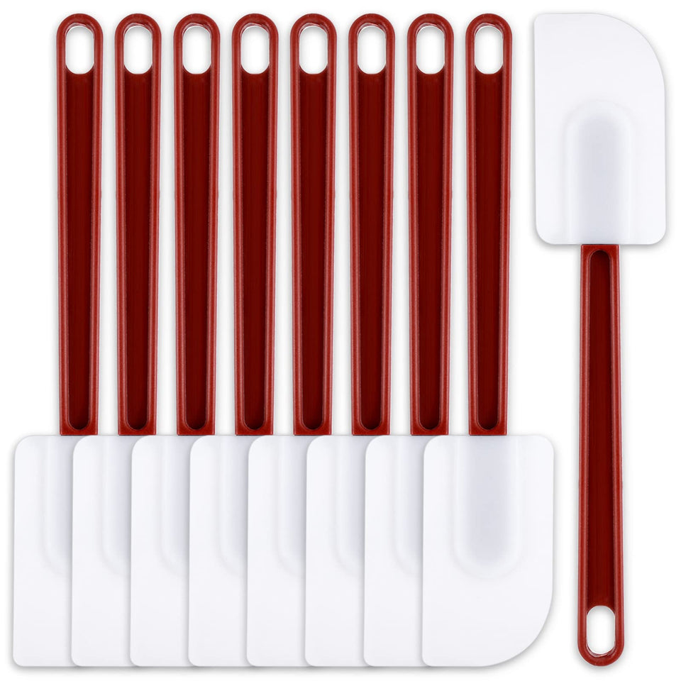 Dandat 9-piece silicone spatula set for versatile kitchen tasks